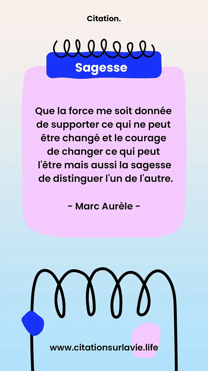 Citation sur la sagesse par Marc Aurèle 